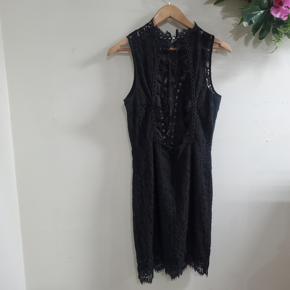 Closet closing! Saylor X FP Black lace dress medium NWOT - Picture 6 of 8